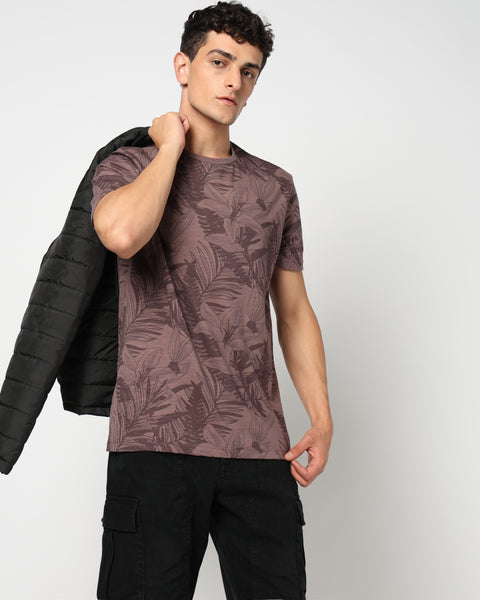 LUSCO Leaf-Print t-shirt