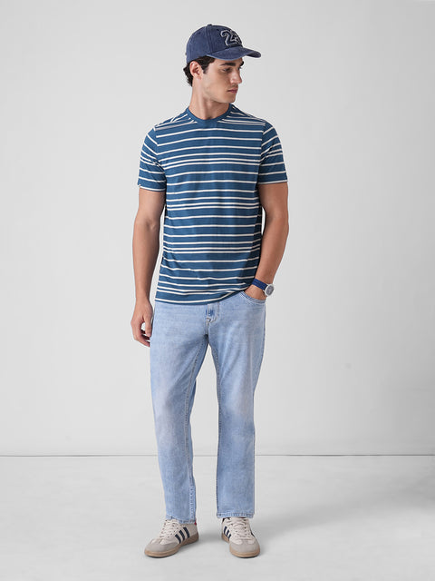 STRIPED SINGLE JERSEY T-SHIRT