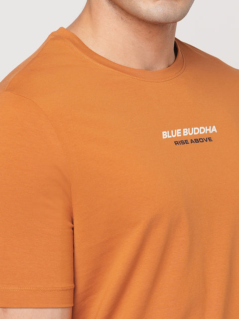 RUST GRAPHIC PRINTED T SHIRT