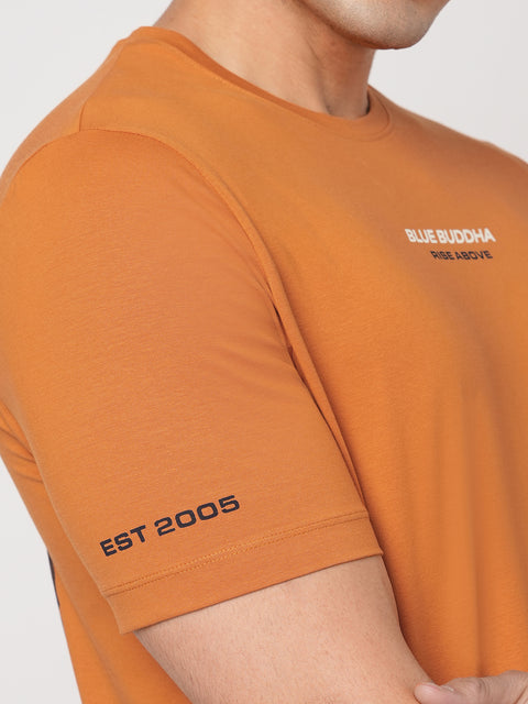 RUST GRAPHIC PRINTED T SHIRT