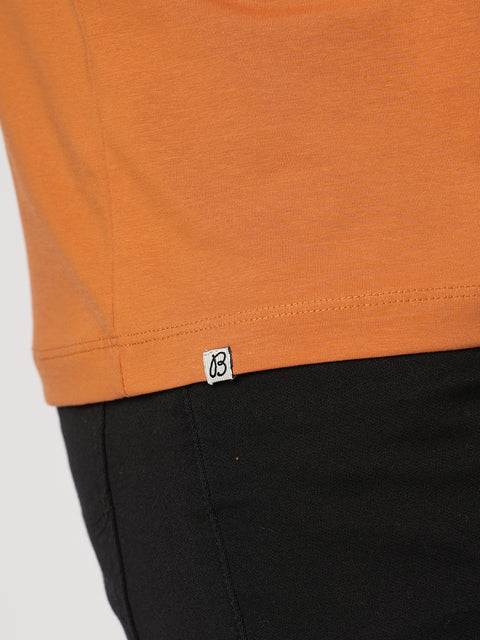 RUST GRAPHIC PRINTED T SHIRT