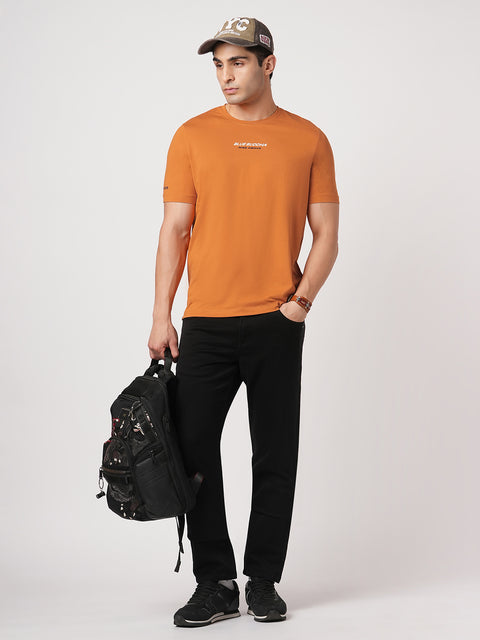 RUST GRAPHIC PRINTED T SHIRT