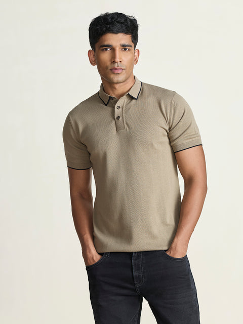 Smart Fit Textured Flatknit Polo
