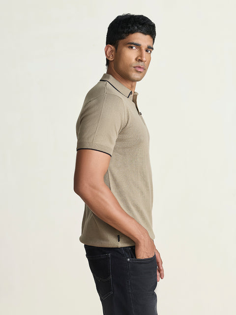 Smart Fit Textured Flatknit Polo