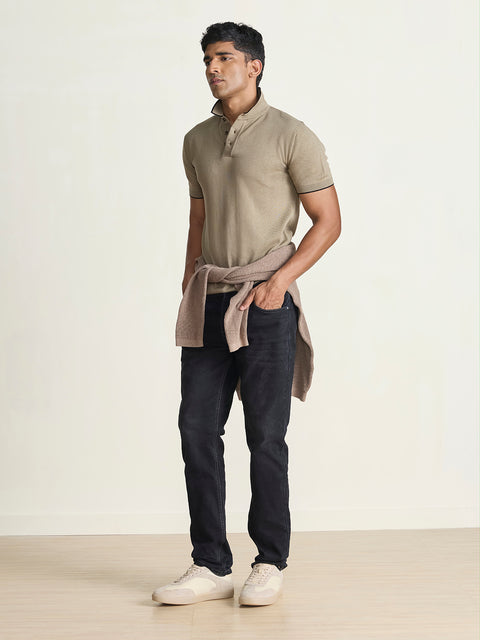Smart Fit Textured Flatknit Polo