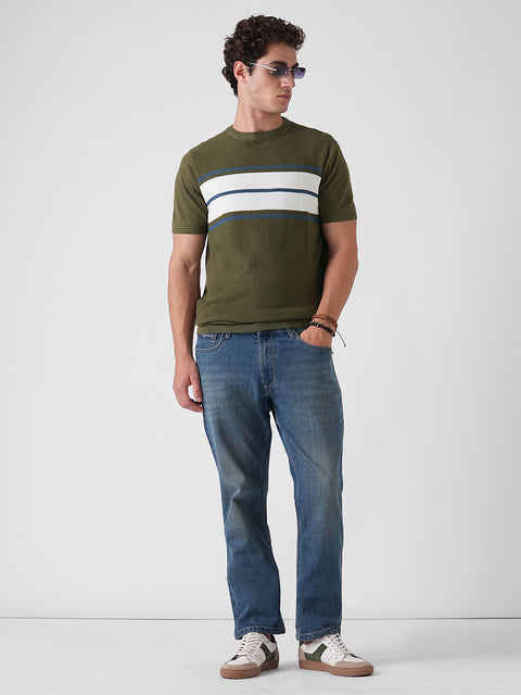 STRIPE FLATKNIT T-SHIRT