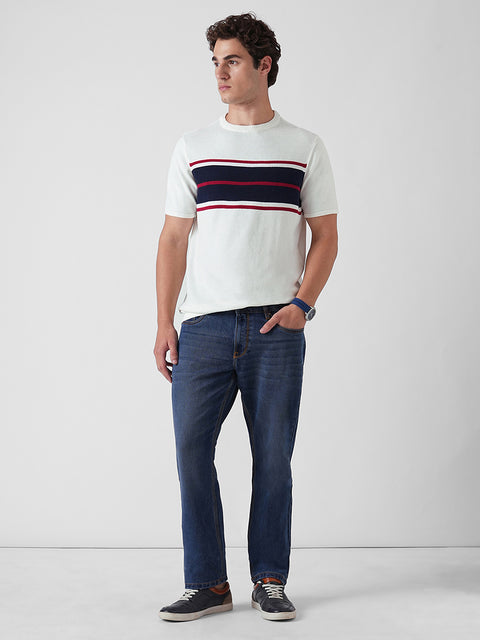 STRIPE FLATKNIT T-SHIRT
