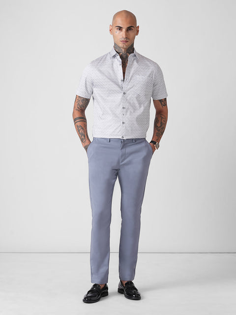 BLUE SLIM FIT TROUSERS