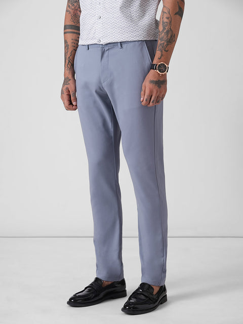 Blue Slim Fit Trousers