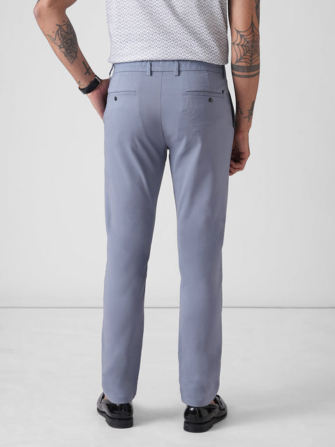 Blue Slim Fit Trousers