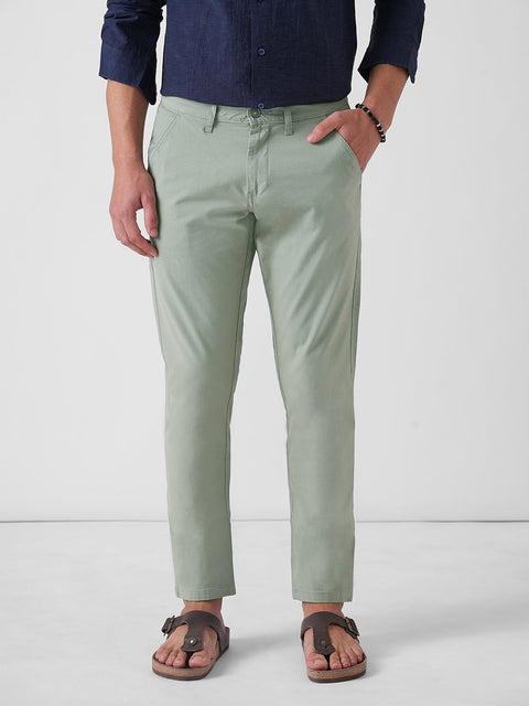 MINT SLIM FIT DOBBY TROUSER