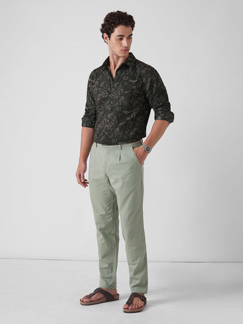 MINT RELAXED FIT LINEN TROUSER