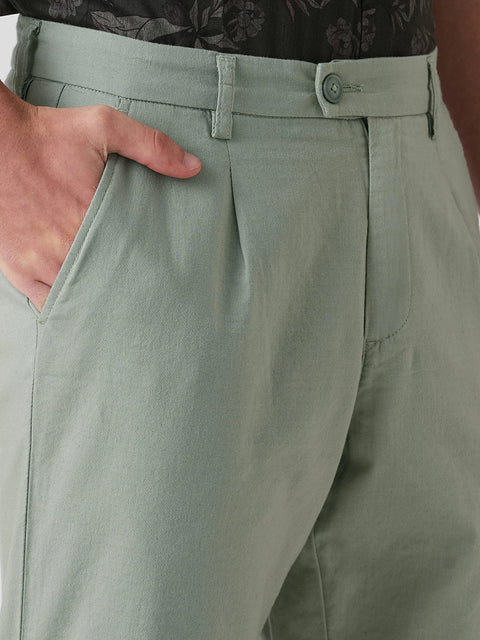 MINT RELAXED FIT LINEN TROUSER