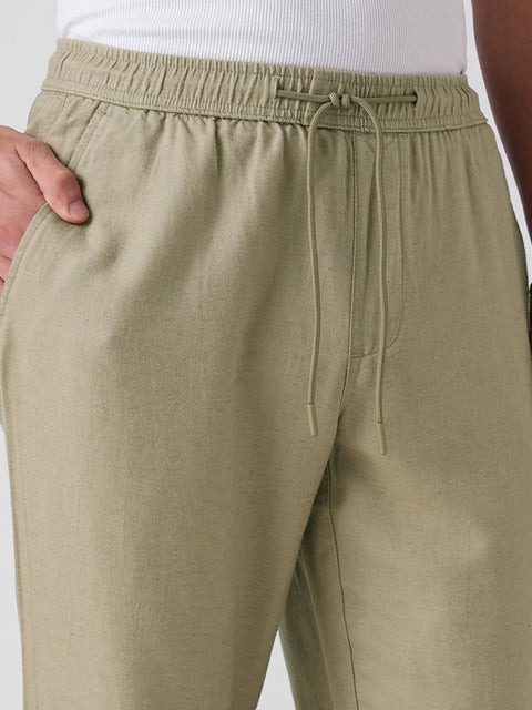 Brown Elasticated Waist Traveller Pants