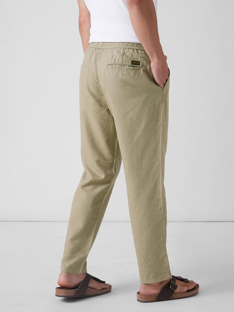 Brown Elasticated Waist Traveller Pants