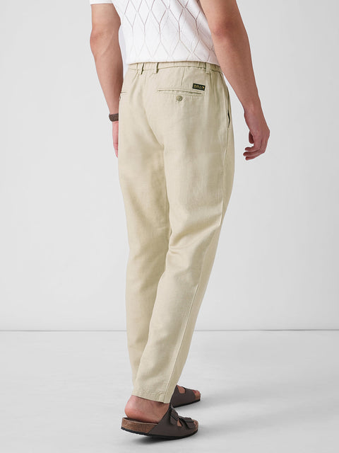 Beige Dobby Traveller Trousers