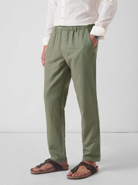 Olive Dobby Traveller Trousers