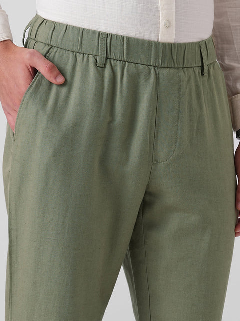Olive Dobby Traveller Trousers