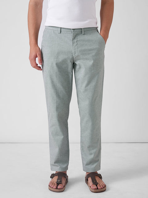 GREY TRAVELLER DOBBY TROUSER