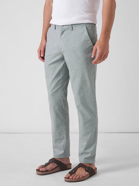 GREY TRAVELLER DOBBY TROUSER