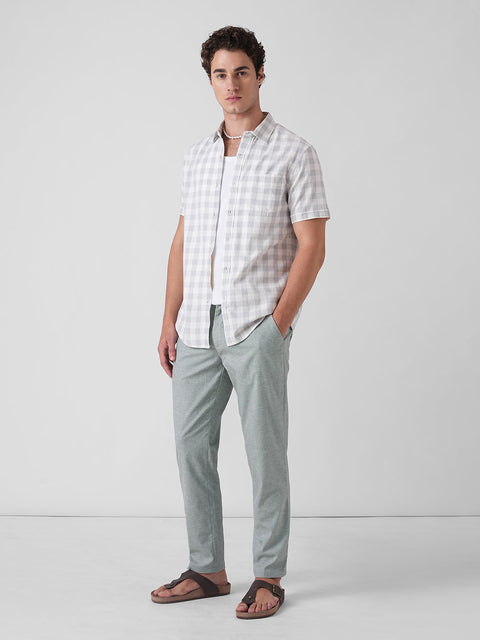 GREY TRAVELLER DOBBY TROUSER