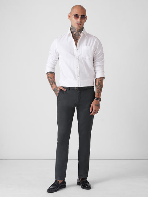 DARK GREY SLIM FIT TROUSERS