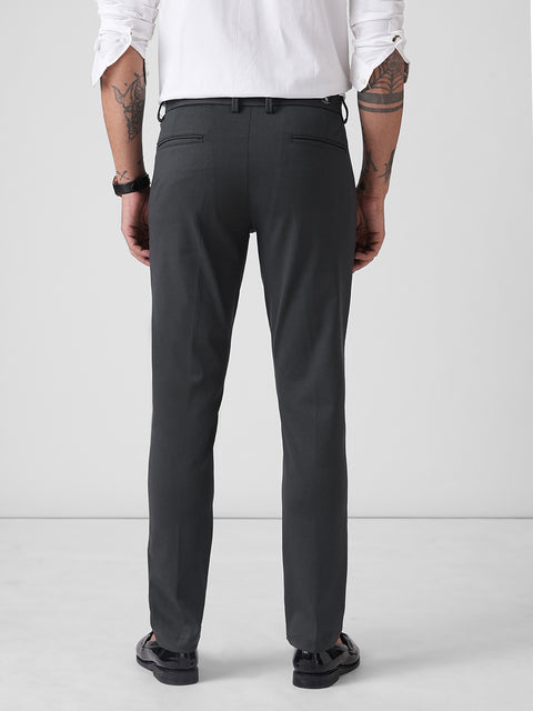 DARK GREY SLIM FIT TROUSERS