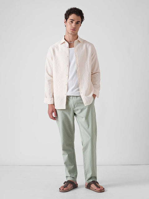 OLIVE DOBBY TRAVELLER TROUSERS