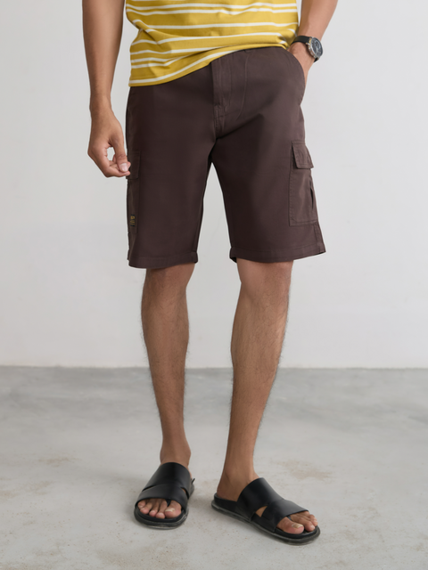 Slim Fit Cotton Shorts