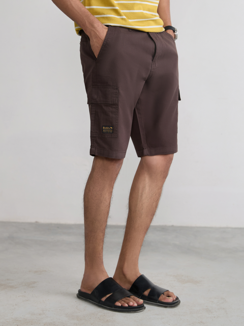 Slim Fit Cotton Shorts