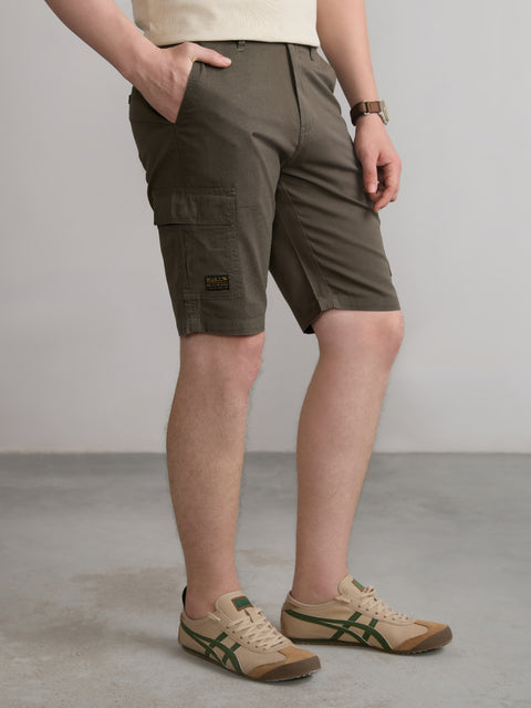Slim Fit Cotton Shorts