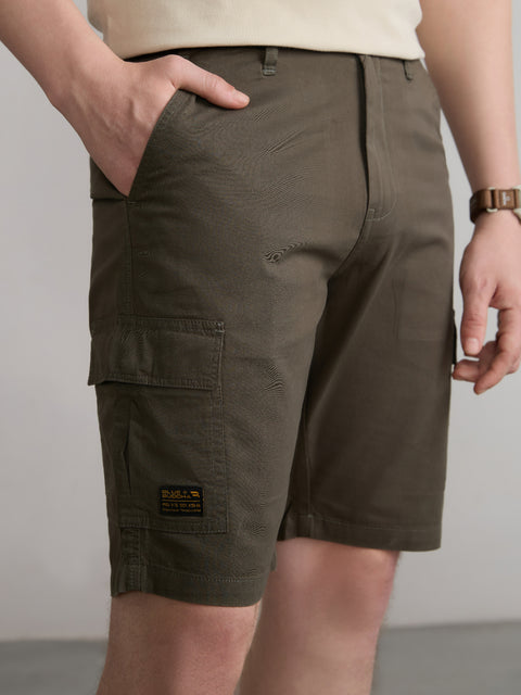 Slim Fit Cotton Shorts