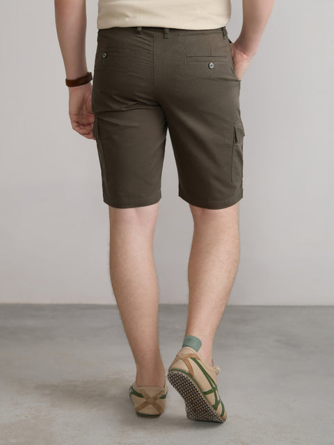 Slim Fit Cotton Shorts