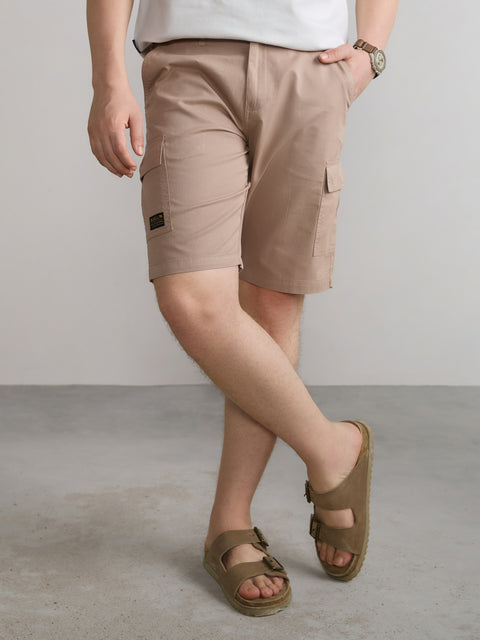 Slim Fit Cotton Shorts