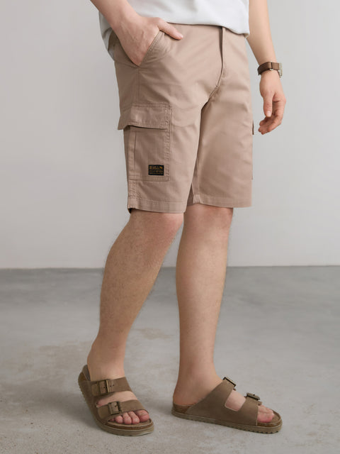 Slim Fit Cotton Shorts