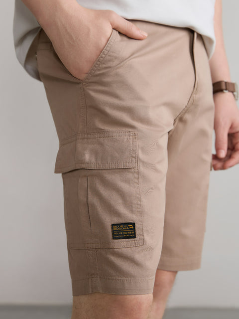 Slim Fit Cotton Shorts