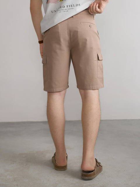 Slim Fit Cotton Shorts