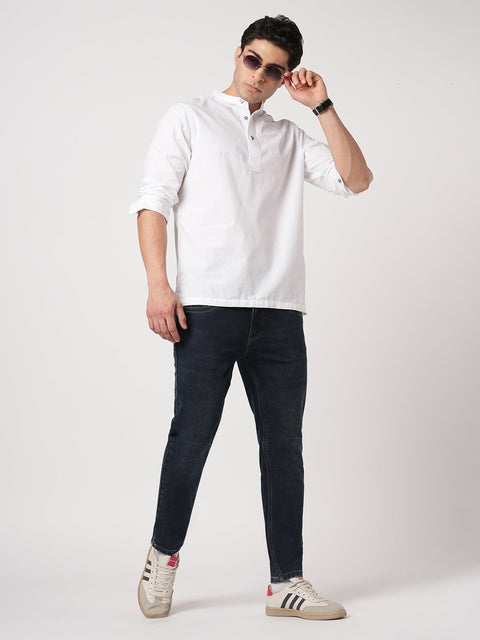 ANKLE FIT DARK BLUE CLASSIC POCKET DENIM - Jeans - 251010842