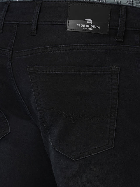 ANKLE FIT DARK BLUE KNITTED DENIM - Jeans - 251110899