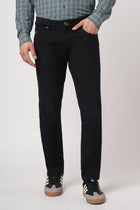 ANKLE FIT DARK BLUE KNITTED DENIM - Jeans - 251110899