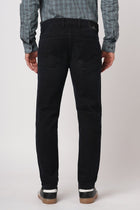 ANKLE FIT DARK BLUE KNITTED DENIM - Jeans - 251110899