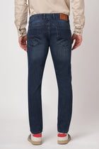 ANKLE FIT DARK BLUE TWILL DENIM - Jeans - 251110920