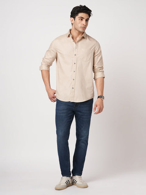 ANKLE FIT DARK BLUE TWILL DENIM - Jeans - 251110920