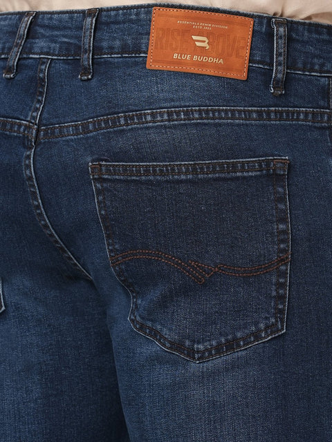 ANKLE FIT DARK BLUE TWILL DENIM - Jeans - 251110920