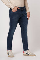 ANKLE FIT DARK BLUE TWILL DENIM - Jeans - 251110920
