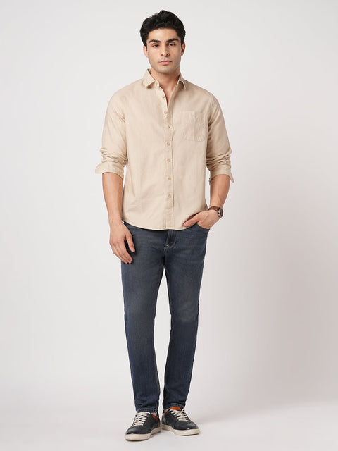 ANKLE FIT TINTED KNITTED DENIM - Jeans - 250910688