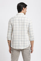 Aqua Checks Cotton Shirt - Shirt - 240427639