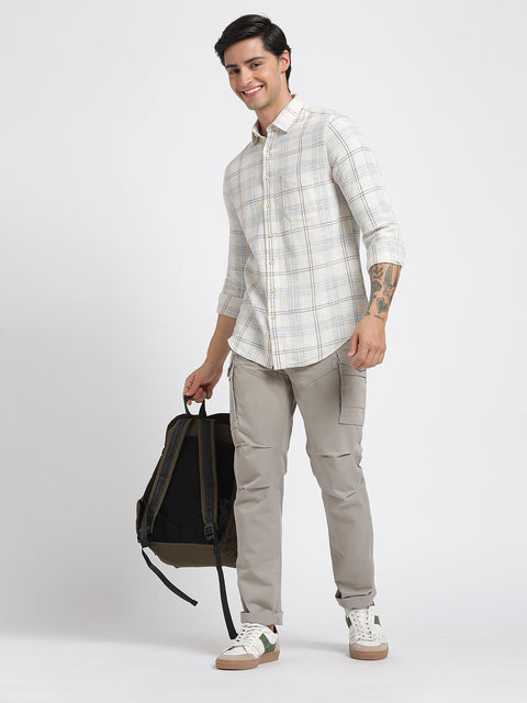 Aqua Checks Cotton Shirt - Shirt - 240427639