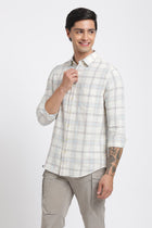 Aqua Checks Cotton Shirt - Shirt - 240427639