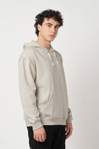 BEIGE FLEECE PULLOVER HOODIE - Sweatshirt - 250960107